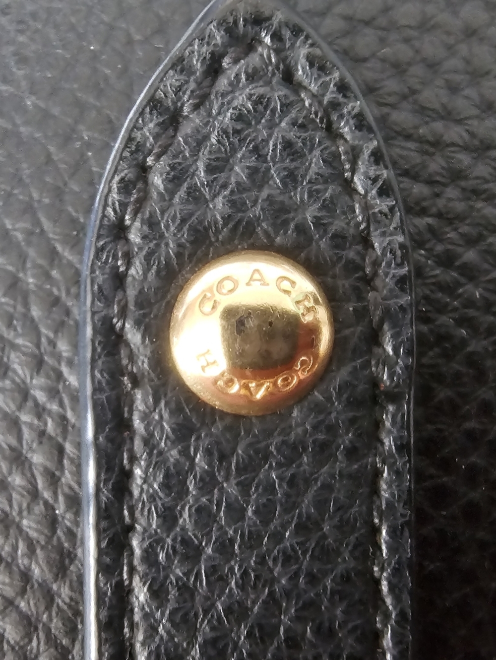 Coach Black Pebbled Leather Market Tote Red Interior Shoulder Bag Large - Picture 10 of 15